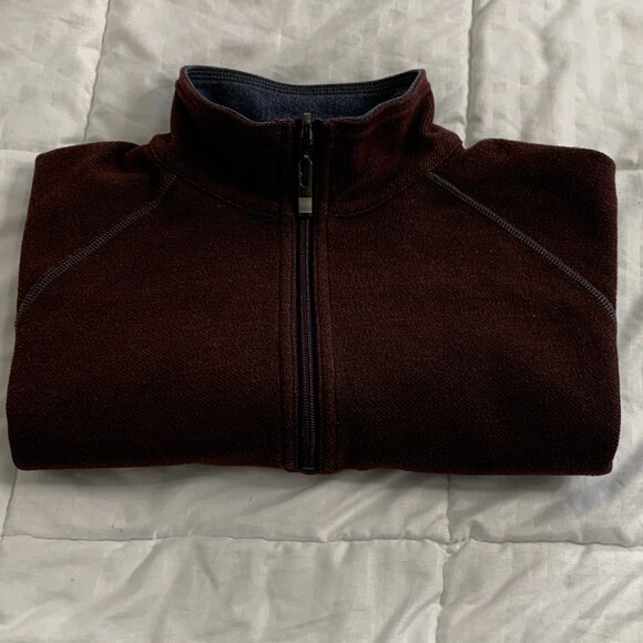 Tommy Bahamas Quarter Zip Mens Maroon Sweatshirt - Picture 11 of 11